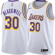 Los Angeles Lakers #30 Alex Blackwell Jersey -White