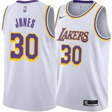 Los Angeles Lakers #30 Damian Jones Jersey -White