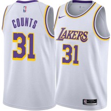 Los Angeles Lakers #31 Mel Counts Jersey -White