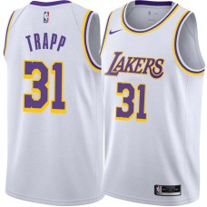 Los Angeles Lakers #31 John Trapp Jersey -White