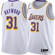 Los Angeles Lakers #31 Spencer Haywood Jersey -White