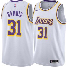 Los Angeles Lakers #31 Kurt Rambis Jersey -White