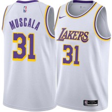 Los Angeles Lakers #31 Mike Muscala Jersey -White