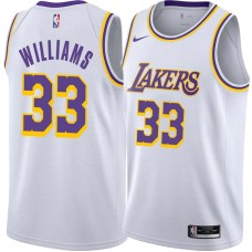 Los Angeles Lakers #33 Bob Williams Jersey -White