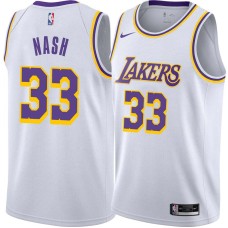 Los Angeles Lakers #33 Cotton Nash Jersey -White