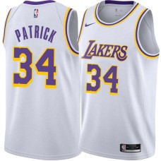 Los Angeles Lakers #34 Myles Patrick Jersey -White