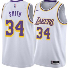 Los Angeles Lakers #34 Tony Smith Jersey -White