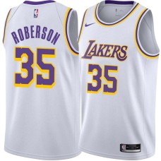 Los Angeles Lakers #35 Rick Roberson Jersey -White