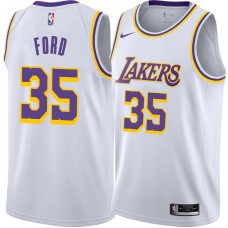 Los Angeles Lakers #35 Don Ford Jersey -White