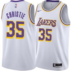 Los Angeles Lakers #35 Doug Christie Jersey -White