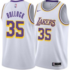 Los Angeles Lakers #35 Reggie Bullock Jersey -White