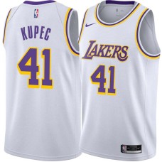 Los Angeles Lakers #41 CJ Kupec Jersey -White