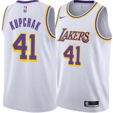 Los Angeles Lakers #41 Mitch Kupchak Jersey -White