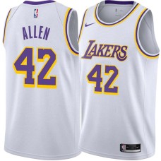 Los Angeles Lakers #42 Lucius Allen Jersey -White