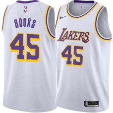 Los Angeles Lakers #45 Sean Rooks Jersey -White