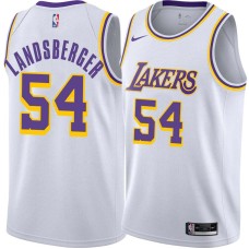 Los Angeles Lakers #54 Mark Landsberger Jersey -White