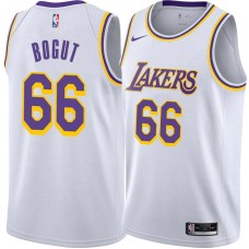 Los Angeles Lakers #66 Andrew Bogut Jersey -White