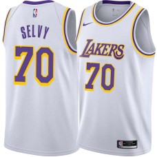 Los Angeles Lakers #70 Frank Selvy Jersey -White