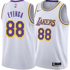 Los Angeles Lakers #88 Christian Eyenga Jersey -White