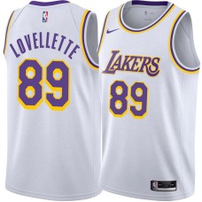 Los Angeles Lakers #89 Clyde Lovellette Jersey -White