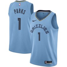 Memphis Grizzlies #1 Cherokee Parks Jersey -Beale Street Light Blue