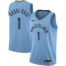 Memphis Grizzlies #1 Mahmoud Abdul-Rauf Jersey -Beale Street Light Blue