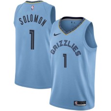 Memphis Grizzlies #1 Will Solomon Jersey -Beale Street Light Blue