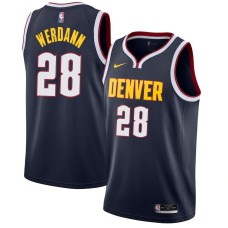 Denver Nuggets #28 Robert Werdann Jersey -Navy