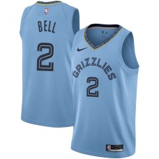 Memphis Grizzlies #2 Jordan Bell Jersey -Beale Street Light Blue