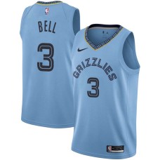 Memphis Grizzlies #3 Troy Bell Jersey -Beale Street Light Blue