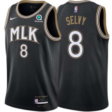 Atlanta Hawks #8 Frank Selvy Jersey -Black 2020-21 City