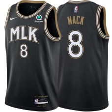 Atlanta Hawks #8 Shelvin Mack Jersey -Black 2020-21 City