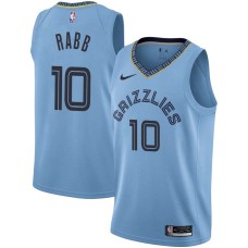 Memphis Grizzlies #10 Ivan Rabb Jersey -Beale Street Light Blue