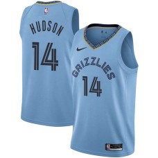 Memphis Grizzlies #14 Lester Hudson Jersey -Beale Street Light Blue