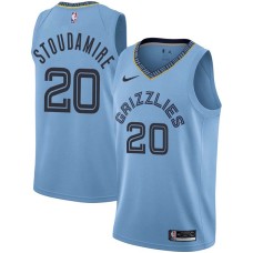 Memphis Grizzlies #20 Damon Stoudamire Jersey -Beale Street Light Blue