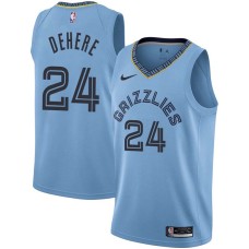 Memphis Grizzlies #24 Terry Dehere Jersey -Beale Street Light Blue