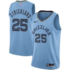 Memphis Grizzlies #25 Erick Strickland Jersey -Beale Street Light Blue