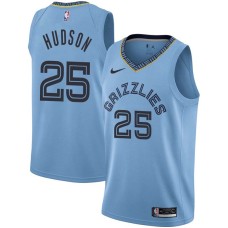 Memphis Grizzlies #25 Lester Hudson Jersey -Beale Street Light Blue