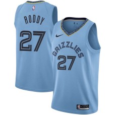 Memphis Grizzlies #27 David Roddy Jersey -Beale Street Light Blue