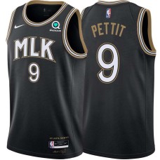 Atlanta Hawks #9 Bob Pettit Jersey -Black 2020-21 City