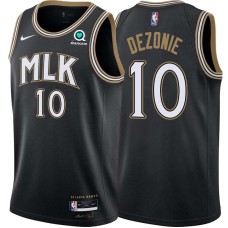 Atlanta Hawks #10 Hank DeZonie Jersey -Black 2020-21 City