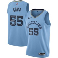 Memphis Grizzlies #55 Antoine Carr Jersey -Beale Street Light Blue