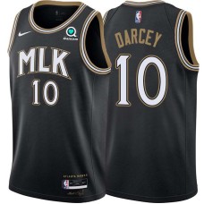 Atlanta Hawks #10 Pete Darcey Jersey -Black 2020-21 City