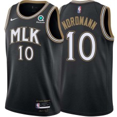 Atlanta Hawks #10 Bevo Nordmann Jersey -Black 2020-21 City