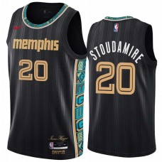 Memphis Grizzlies #20 Damon Stoudamire Jersey -Black 2020-2021 City