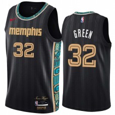 Memphis Grizzlies #32 Jeff Green Jersey -Black 2020-2021 City