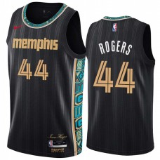 Memphis Grizzlies #44 Roy Rogers Jersey -Black 2020-2021 City