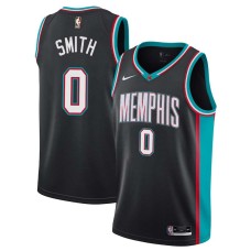 Memphis Grizzlies #0 Theron Smith Jersey -Black Throwback