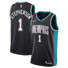 Memphis Grizzlies #1 Lance Stephenson Jersey -Black Throwback