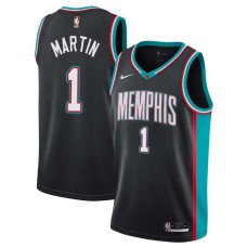 Memphis Grizzlies #1 Jarell Martin Jersey -Black Throwback